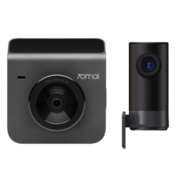 Автомобильный видеорегистратор 70MAi Dash Cam A400 + задняя камера, серый